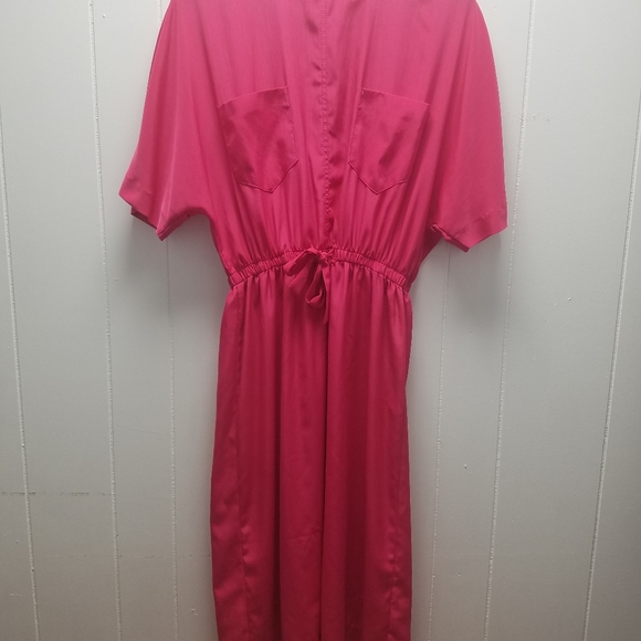 Vtg 1980s Glam Dress, Kimono Sleeves - Picture 7 of 16